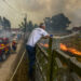 Bombeiros tentam dominar fogo na zona do Vale da Ribeira dos Milagres