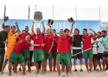 Portugal qualifica-se para Liga Europeia e Jogos Europeus em futebol de praia na Nazaré