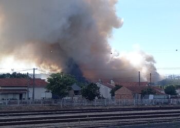 Incêndio aumenta de intensidade na zona de Barosa e Amor