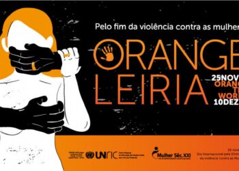 Mural Orange ergue-se em Leiria contra a violência sobre mulheres