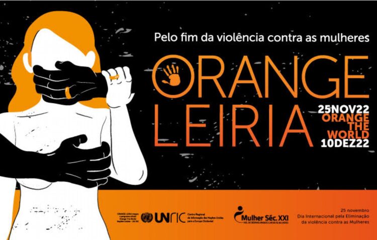 Mural Orange ergue-se em Leiria contra a violência sobre mulheres