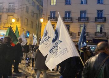 Quarenta agentes da PSP da região Centro manifestam-se em Lisboa por melhores condições de trabalho