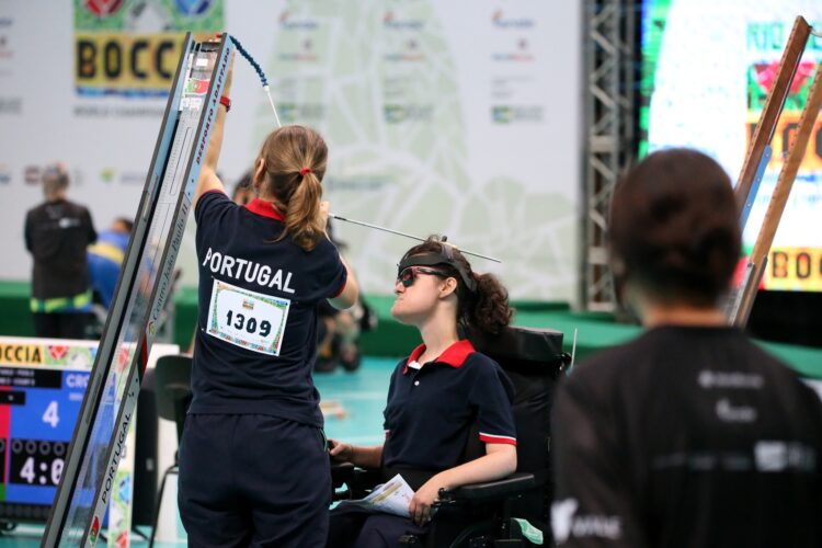 É natural do concelho de Leiria e sagrou-se campeã do mundo de boccia