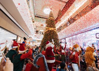 Crianças têm carrossel de Natal no LeiriaShopping