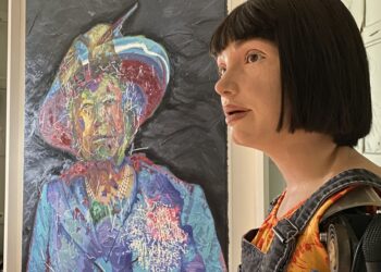 Aquele robô é um artista. Ou não?