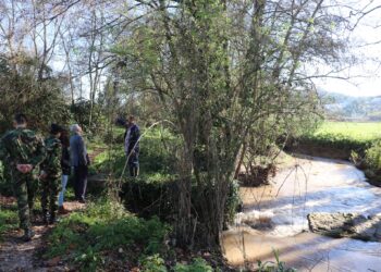 Engenharia militar de Tancos faz limpeza na ribeira de Seiça, em Ourém