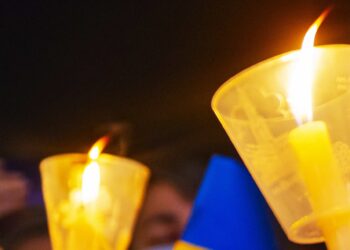 Vigília em Leiria assinala um ano de guerra na Ucrânia