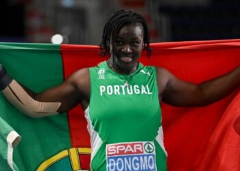 Auriol Dongmo revalida título europeu do lançamento do peso