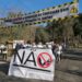 Centenas caminham contra a prospecção de inertes na Barosa