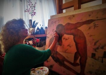 Biblioteca de Leiria recebe exposição da pintora Luzia Lage