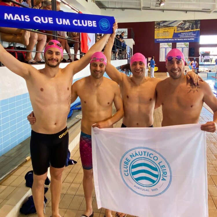 Atletas do Clube Náutico de Leiria batem recorde nacional de masters dos 4×200 metros livres