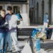 Voluntários retiram cerca de 5500 beatas da Praça Rodrigues Lobo, em Leiria