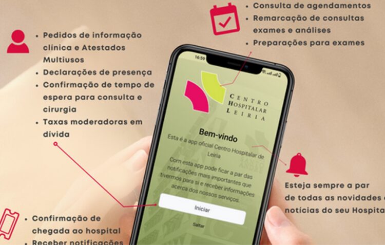 Nova aplicação móvel do Centro Hospitalar de Leiria permite marcar consultas, exames e análises