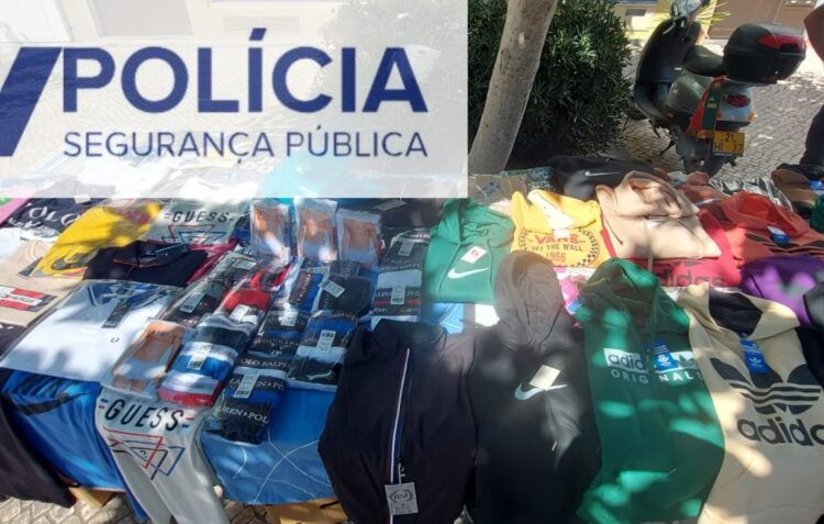 Polícia apreende roupa e calçado contrafeitos em Pombal e na Nazaré