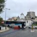 Chuva abate piso junto à Fonte Luminosa condiciona trânsito em Leiria