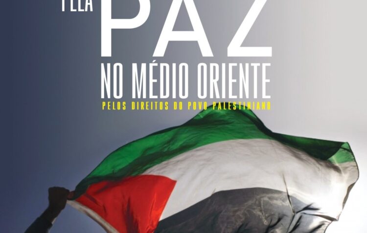 Concentração em acção pela paz no Médio Oriente em Leiria