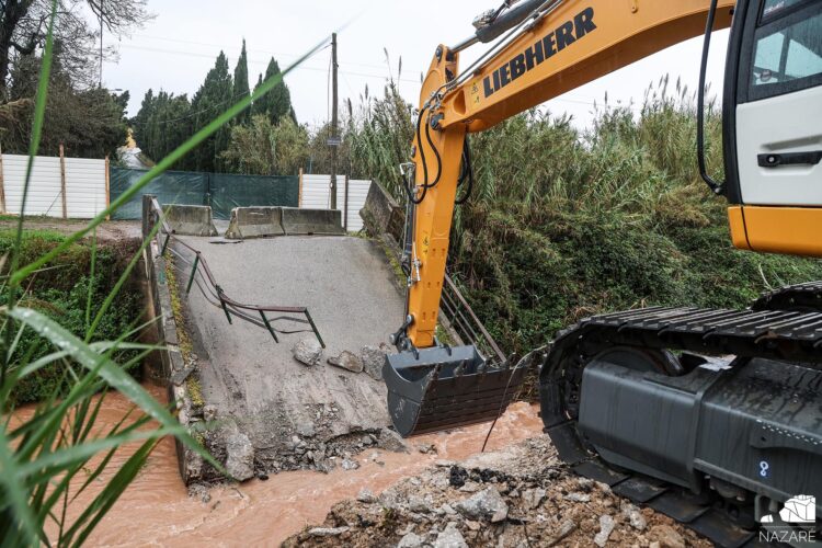 Avançam obras de construção da nova Ponte do Rio da Areia