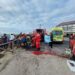 Homem resgatado após cair de uma falésia na praia da Consolação em Peniche