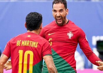 Atletas do distrito contribuem para goleada de Portugal sobre o México no Mundial de Futebol de Praia