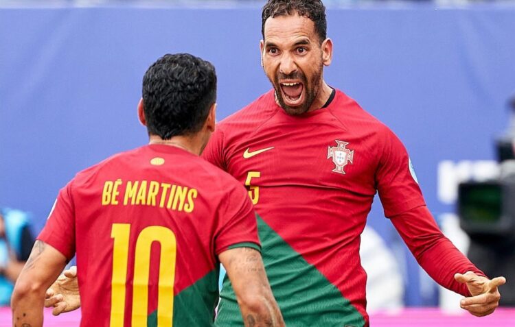 Atletas do distrito contribuem para goleada de Portugal sobre o México no Mundial de Futebol de Praia