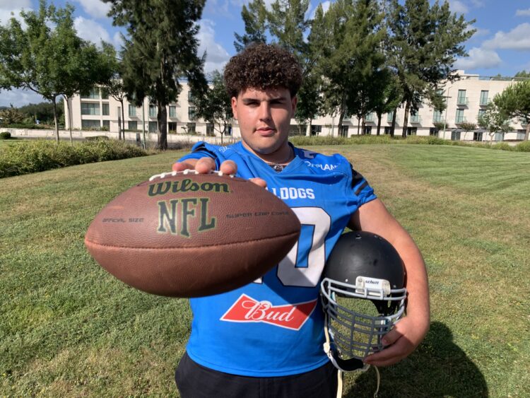 Jovem talento da Batalha vai para os EUA jogar futebol americano