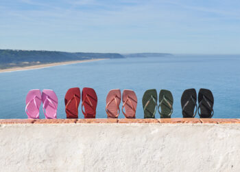 Marca brasileira Havaianas escolheu a Nazaré para promover os seus chinelos