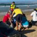 Mulher sentiu-se mal e foi assistida na praia da Cova da Alfarroba em Peniche