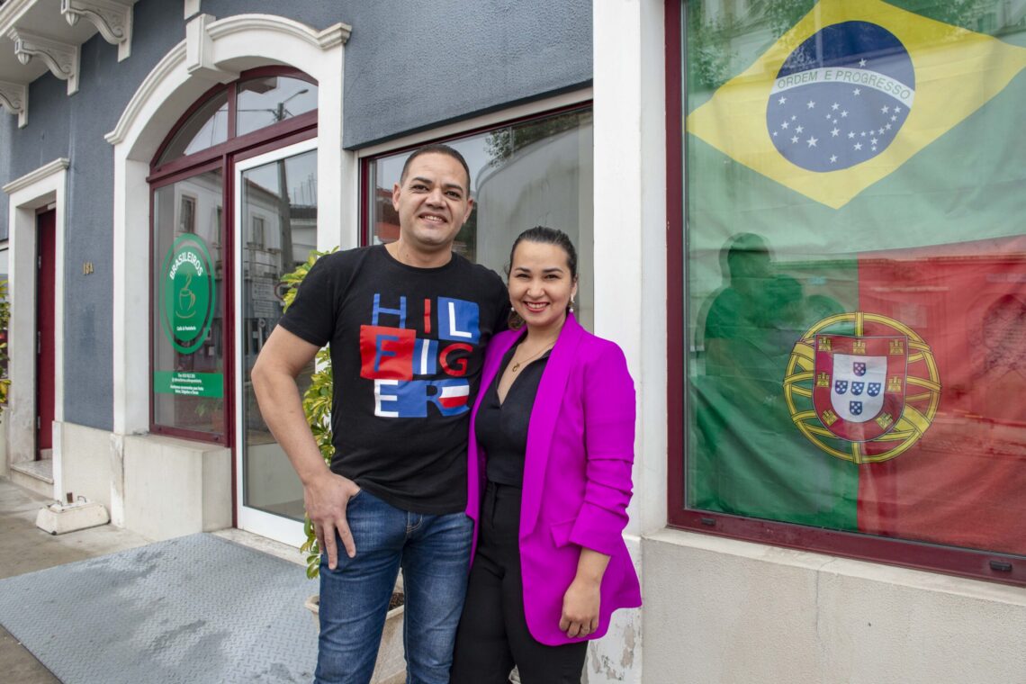 Naturais do Brasil, João da Silva e Andreia  Siqueira mudaram-  -se para Leiria há  quase três anos. São  proprietários de um  café na Caranguejeira