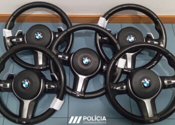 PSP regista oito furtos de volantes BMW no distrito