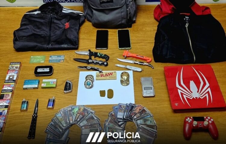 PSP apreende artigos furtados em Leiria e jovem de 21 anos é constituído arguido