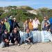 Em hora e meia, voluntários retiraram 115 quilos de lixo da Praia do Samouco