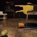 Sessão descontraída no Teatro Stephens com uma actriz e várias abóboras
