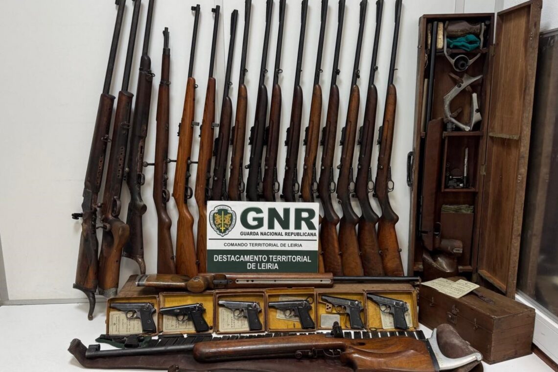 Apreendidas 27 armas de fogo e 63 munições na Maceira