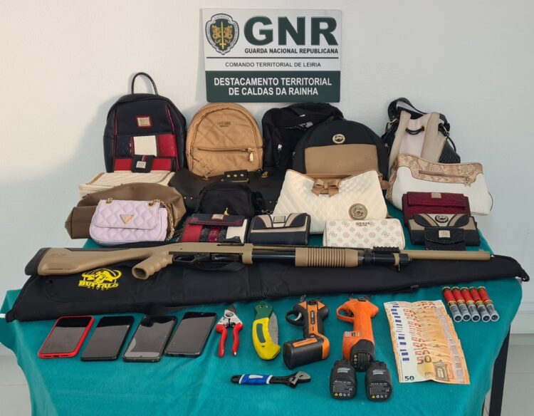 Quatro detidos por furtos, tráfico de estupefacientes e posse ilegal de armas e munições