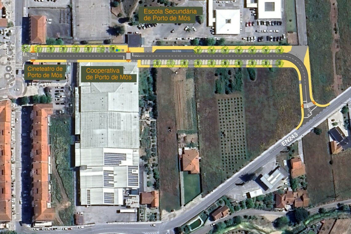 Projecto prevê que ao longo da rua sejam criados cerca de 70 estacionamentos