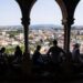 Hoje também se brinca ao carnaval no castelo de Leiria