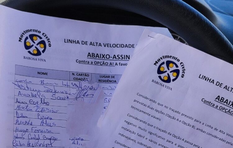 Quase 2.500 pessoas pedem alta velocidade fora da zona residencial