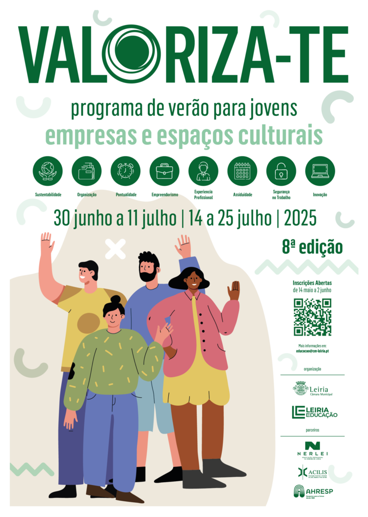 Município de Leiria desafia jovens a trabalhar através do programa Valoriza-te