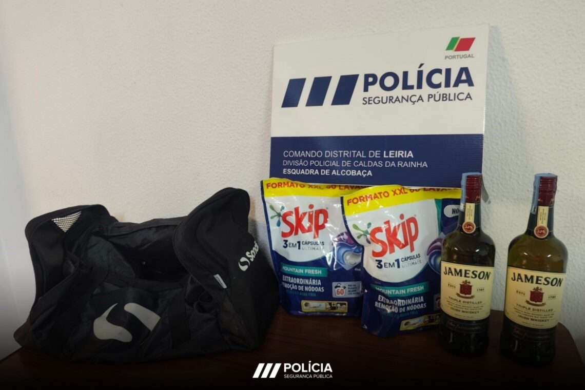 Casal furta em supermercado e agride segurança em Alcobaça