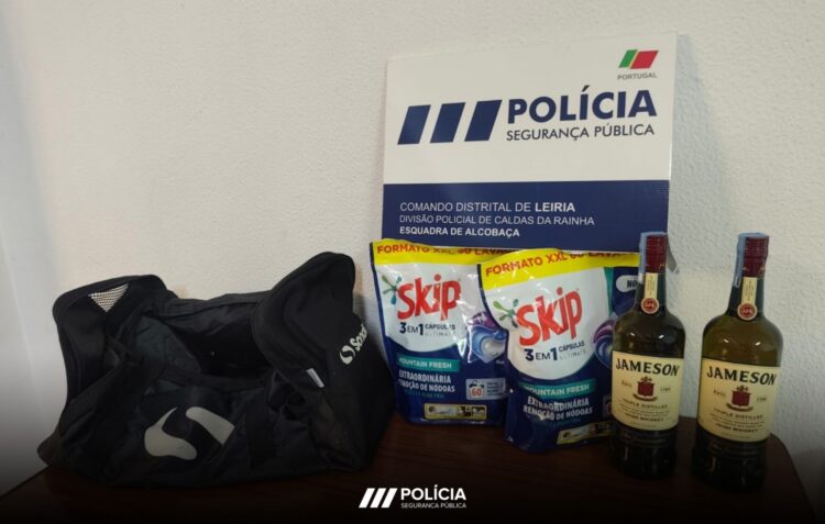 Casal furta em supermercado e agride segurança em Alcobaça