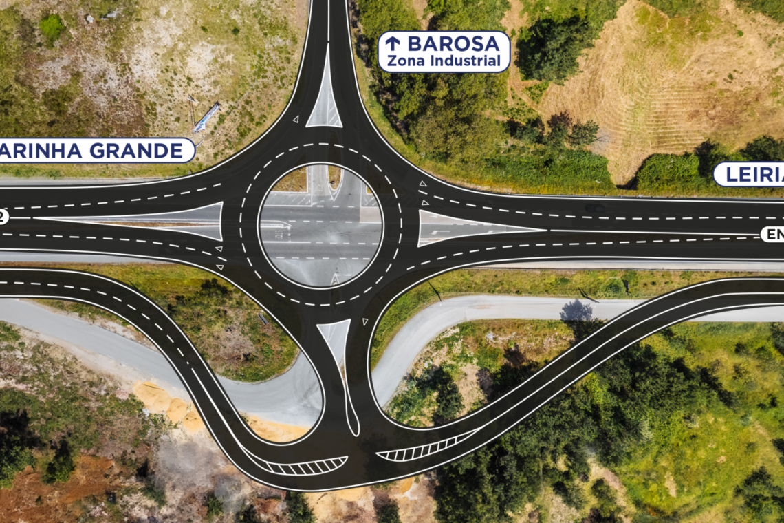 Construção de rotunda da Barosa começa esta quarta-feira. Obra demorará um ano e meio