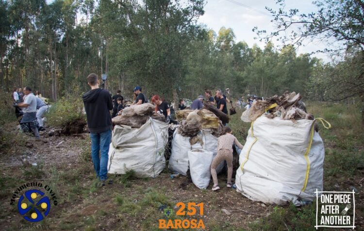 Movimento Cívico organiza limpeza ao pinhal da Barosa