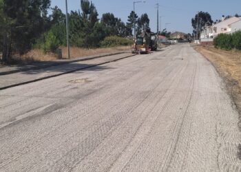Rua do Casal d’Anja  em obras de requalificação