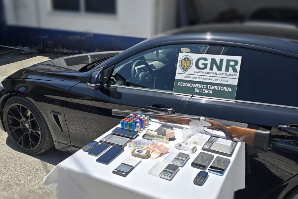 GNR detém quatro suspeitos de tráfico de droga em Leiria e Marinha Grande