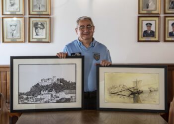 Agente da PSP e pintor autodidacta. Liberdade da arte ajuda-o no dia a dia