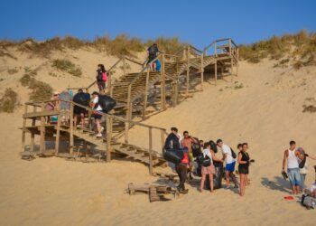 Mais de 70 quilos de lixo retirados da Praia do Samouco