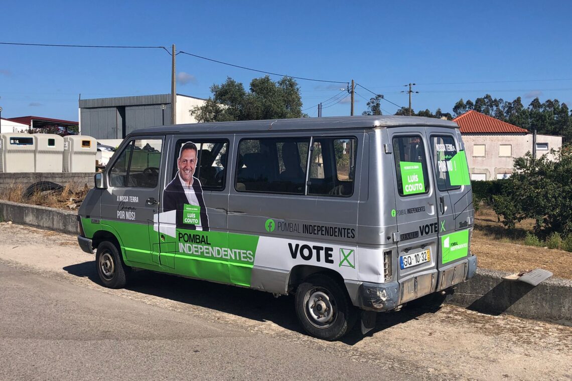 Carrinha de campanha dos Independentes de Pombal vandalizada