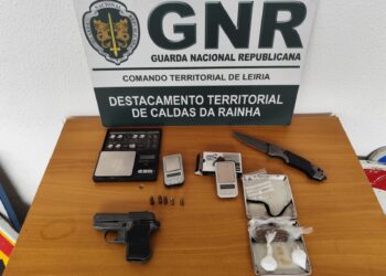 Seis homens detidos em Alcobaça por tráfico de droga e posse de arma proibida