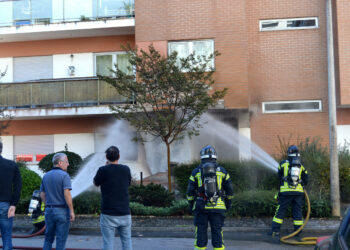 Incêndio provocado por fuga de gás em Leiria fez um ferido grave