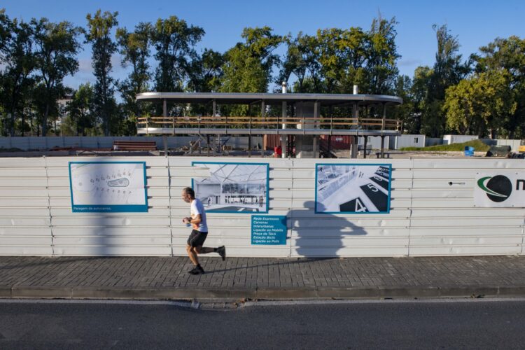 Circulação condicionada junto ao estádio de Leiria